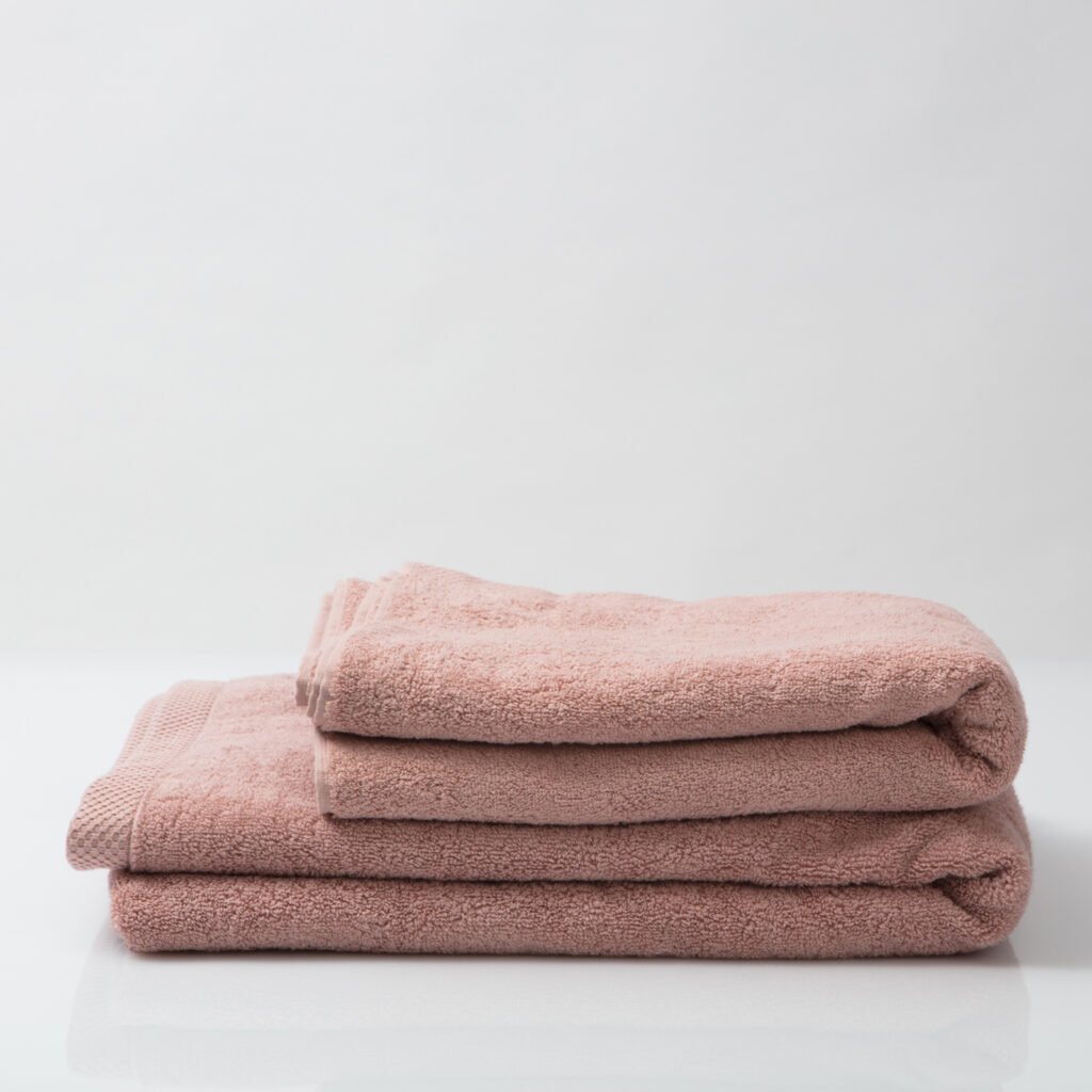 Luxury bath sheets old pink 2