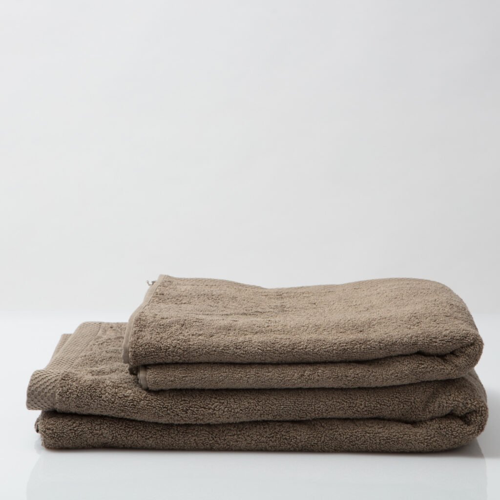 Luxury bath sheets taupe 2