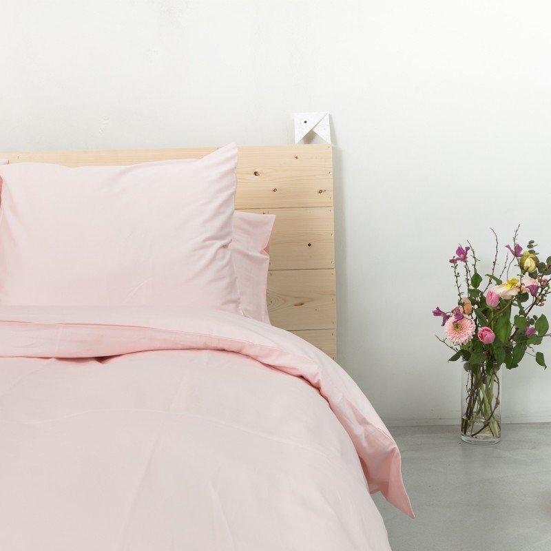 Baumwollsatin Bettbezug Soft Pink 9