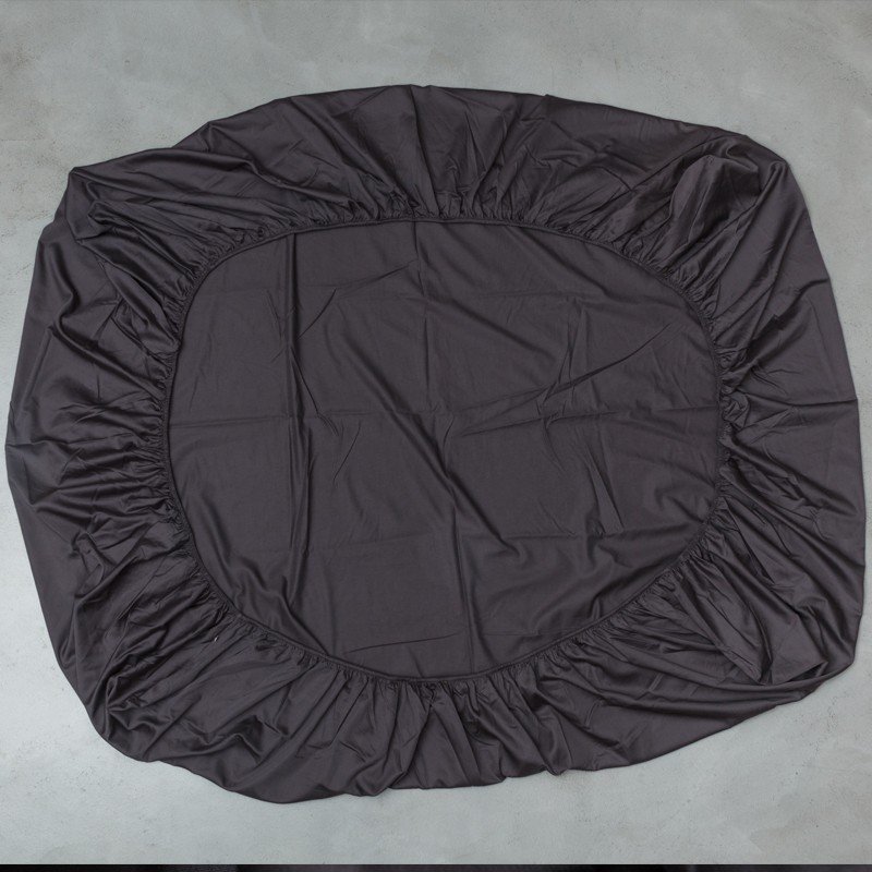 Cotton Sateen Fitted Sheet Anthracite 3