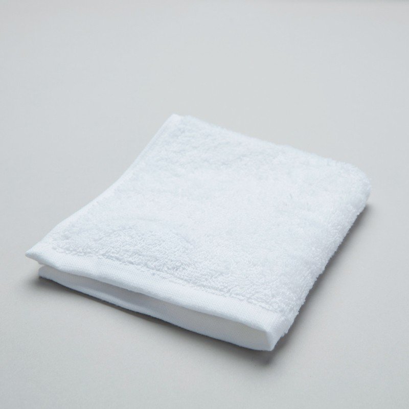 Plain Face Hand Towel Snow White 1