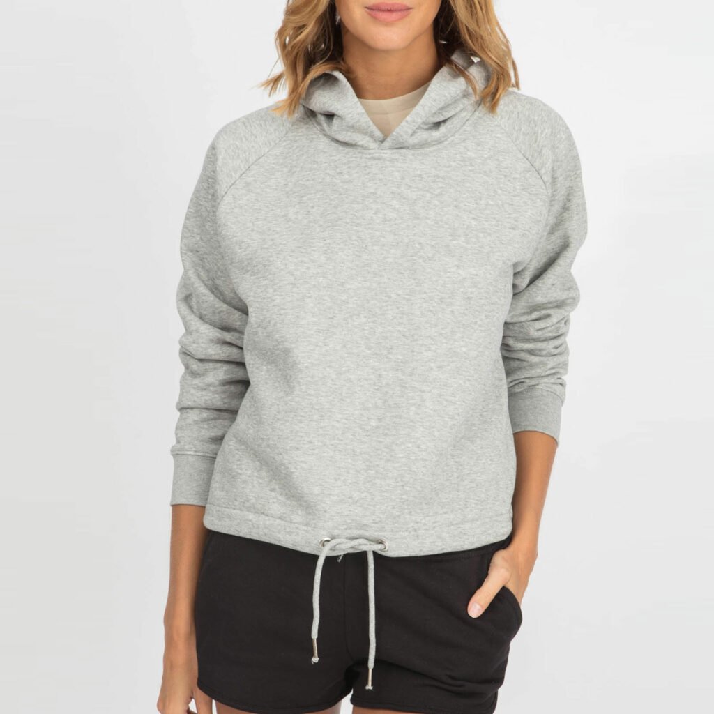 sweat women organic w hooded pullover organic w hooded pullover heather grey 1