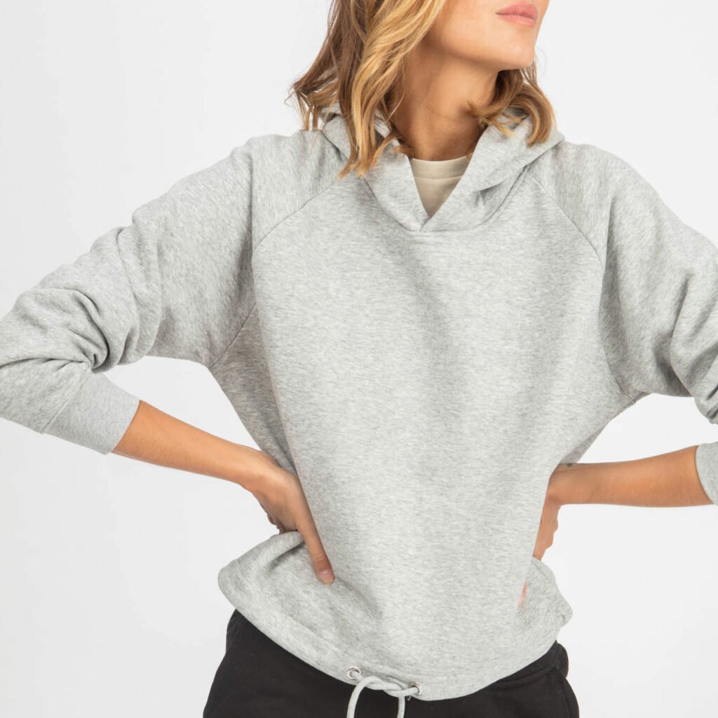 sweat women organic w hooded pullover organic w hooded pullover heather grey 2